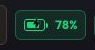 Plugged in at 78%
